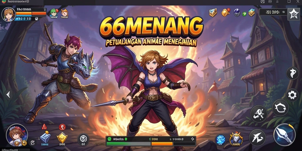 Gameplay seru dengan karakter anime yang unik.