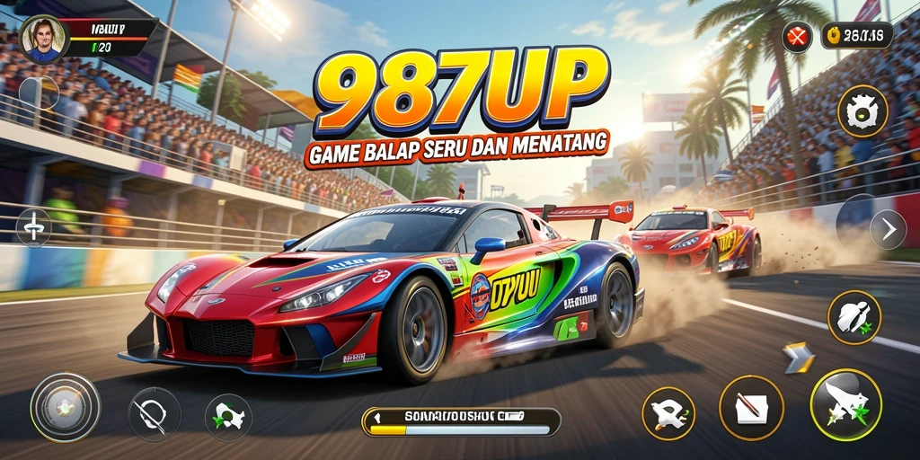 Screenshot tampilan gameplay 987UP yang mendebarkan dan penuh aksi.