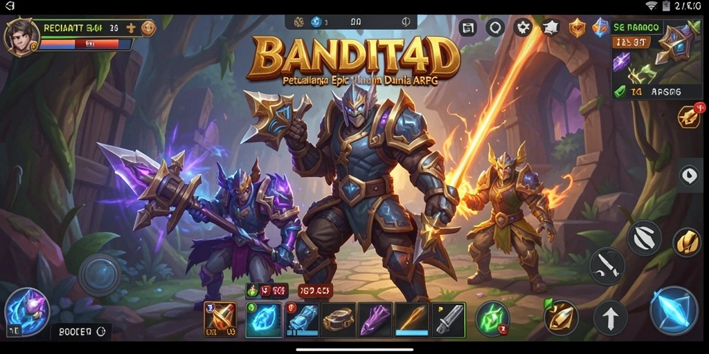 Tampilan gameplay mendebarkan dari BANDIT4D dalam aksi ARPG.
