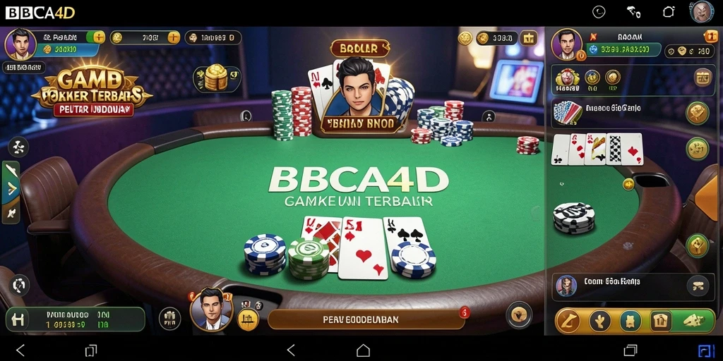 Tampilan menarik dari gameplay poker di BBCA4D.