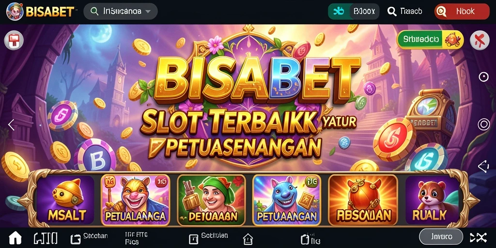 Screenshot gameplay BISABET menunjukkan keseruan bermain Slot dengan fitur interaktif.