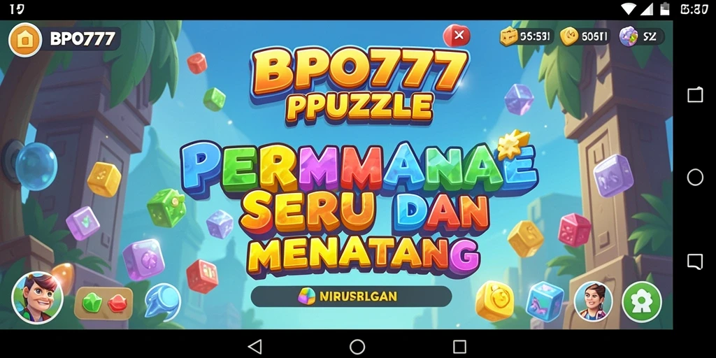 Tampilan utama gameplay BPO777 yang seru dan menantang.