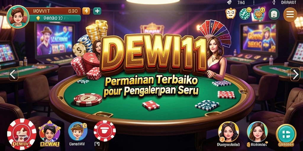 Screenshot DEWI11 menampilkan gameplay kasino yang menarik dan interaktif.