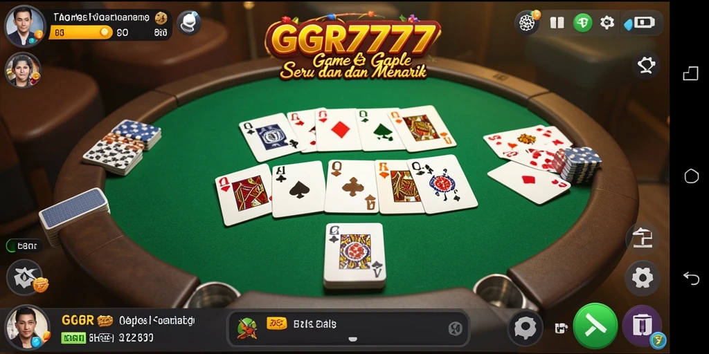 Screenshot gameplay GGR7777 menampilkan serunya bermain Gaple.