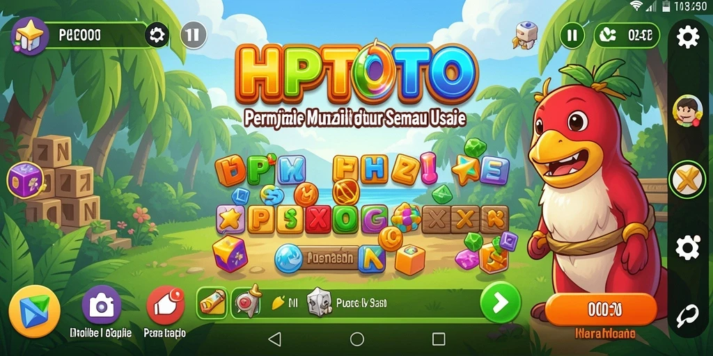 Screenshot utama HPTOTO menampilkan gameplay Puzzle yang seru.