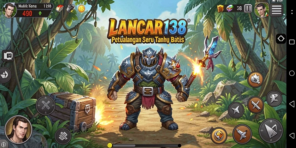 Screenshot gameplay LANCAR138 menampilkan aksi petualangan yang mendebarkan.
