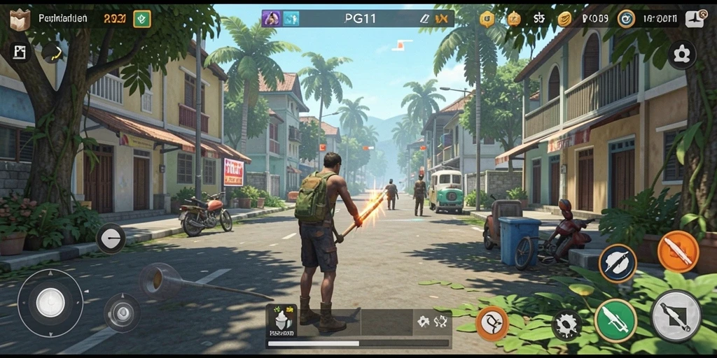 Tampilan gameplay PG11 yang memukau dengan karakter dan lingkungan interaktif.