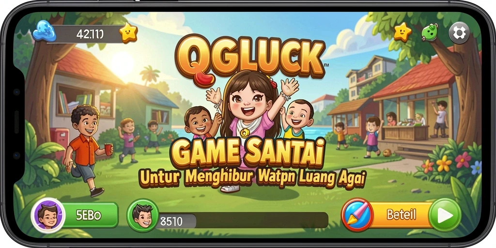 Tampilan gameplay QGLUCK yang menarik dan menyenangkan.