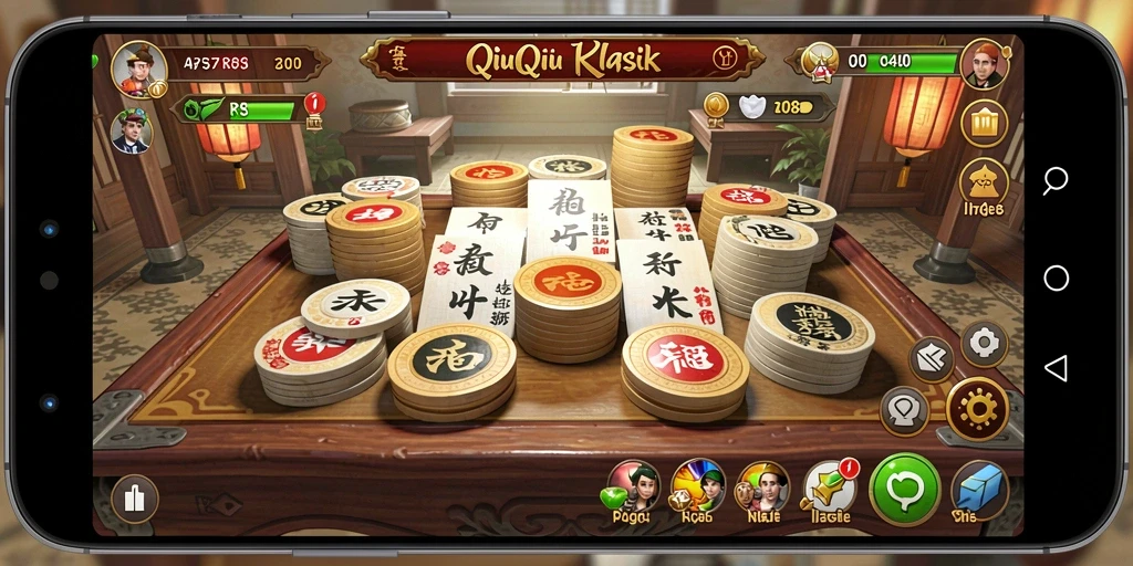 Tampilan gameplay QiuQiu yang seru dan menarik di RP8.