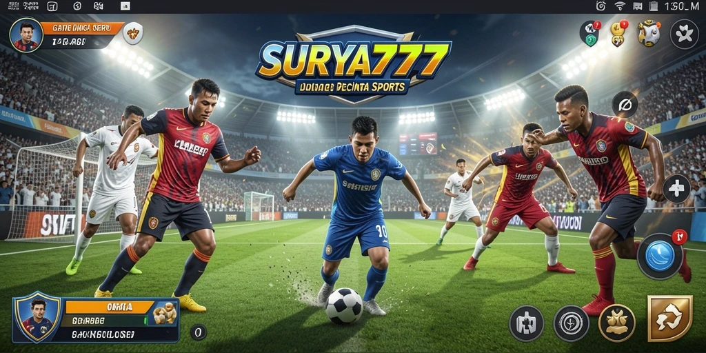 Tampilan gameplay SURYA777 yang menampilkan momen mendebarkan di olahraga.